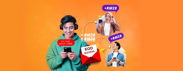 Daftar akaun dalam talian & rujuk rakan anda untuk menikmati pulangan tunai bersama!