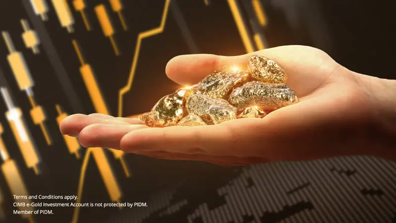 Buy or sell Gold with convenience via CIMB Clicks
