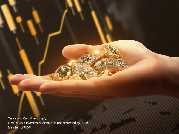 Buy or sell Gold with convenience via CIMB Clicks