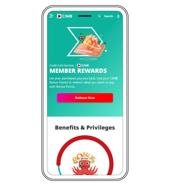 Cara menebus Mata Bonus CIMB Langkah 1
