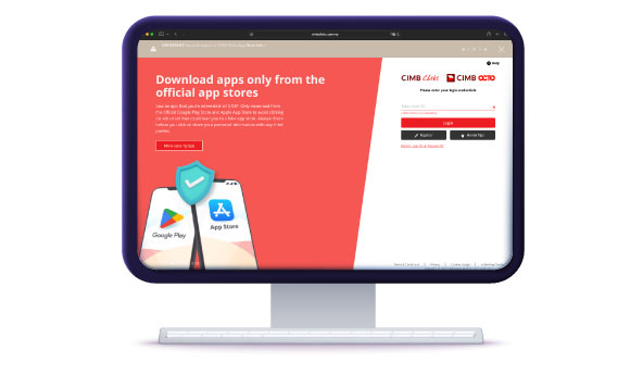 Cara menyemak Mata Bonus CIMB Langkah 1