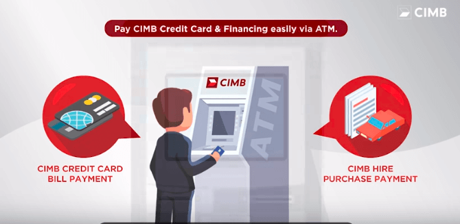 Make payment for your CIMB Credit Card & Financing via fund transfer at CIMB ATM