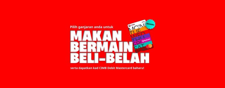 Buka akaun CIMB secara dalam talian hari ini dan dapatkan ganjaran sehingga RM60!