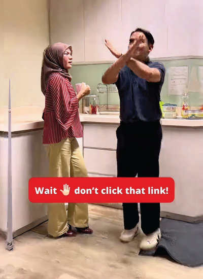 Received a suspicious message?