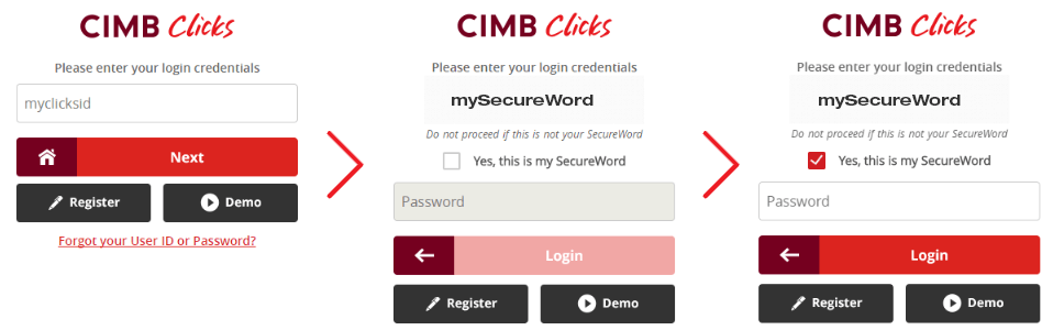 Secureword Internet Banking Security Cimb